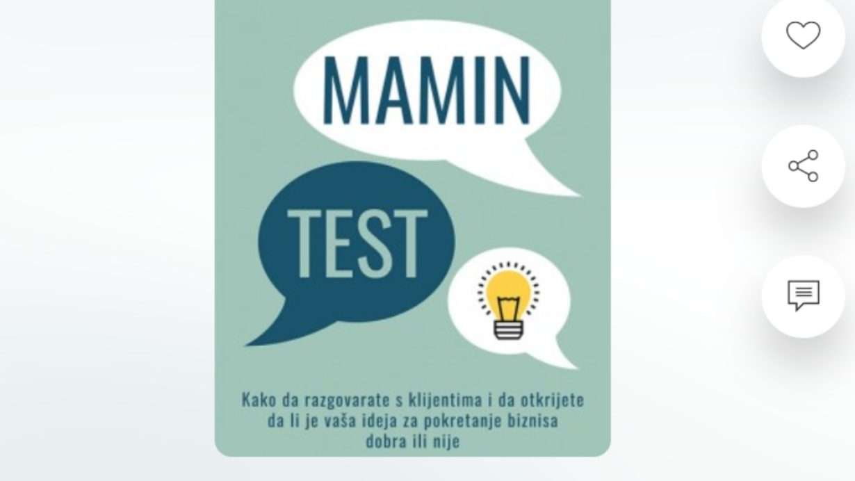Kako da otkrijete da li vaša ideja ima šanse za uspeh saveti iz knjige Mamin test