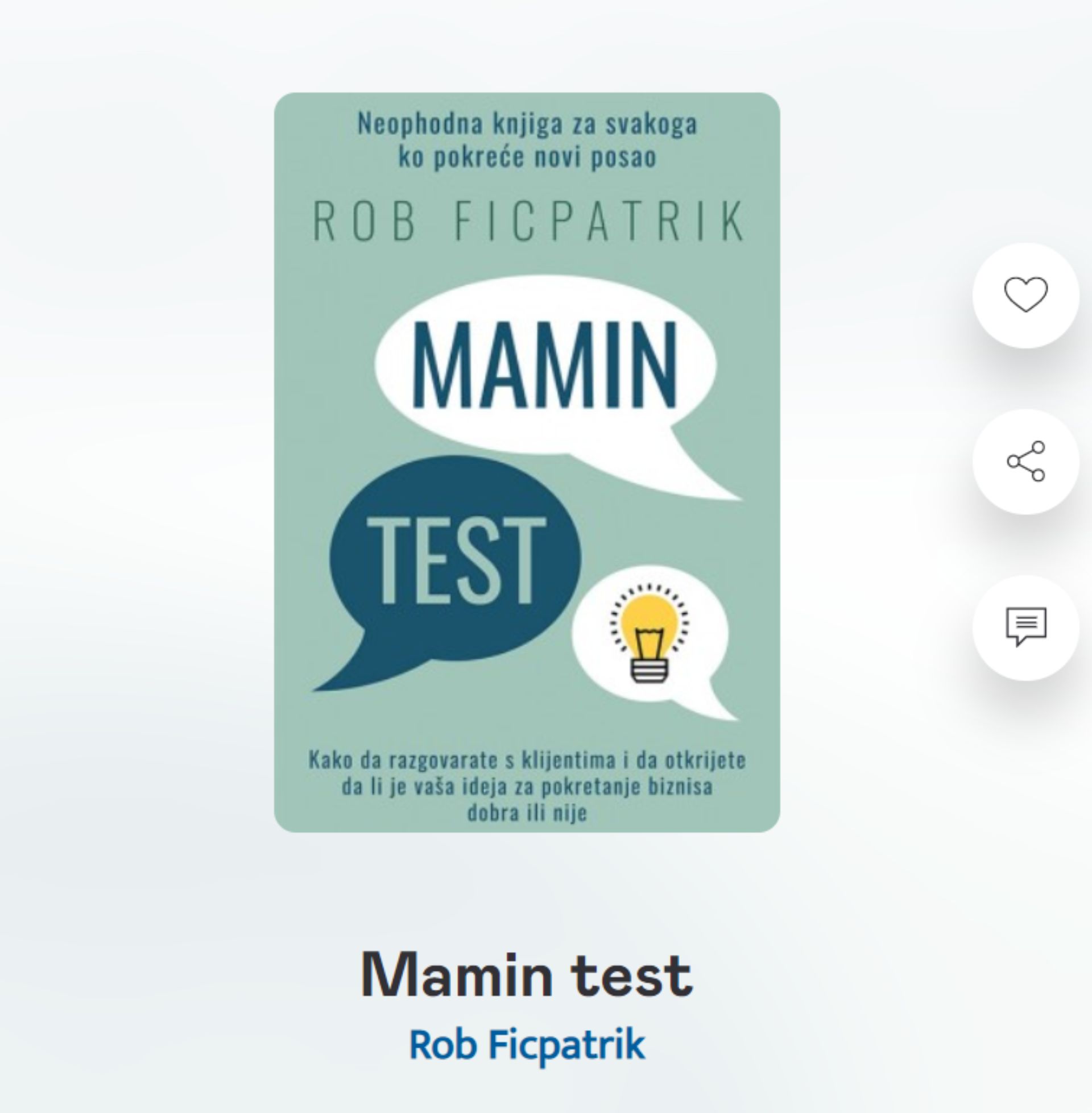 Kako da otkrijete da li vaša ideja ima šanse za uspeh saveti iz knjige Mamin test
